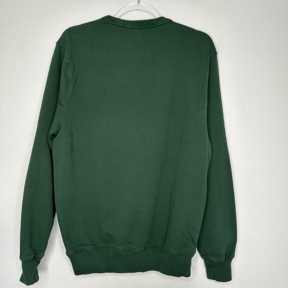 J Crew Sweatshirt Green Crewneck Golden Retriever Dog Graphic Medium - Picture 2 of 9